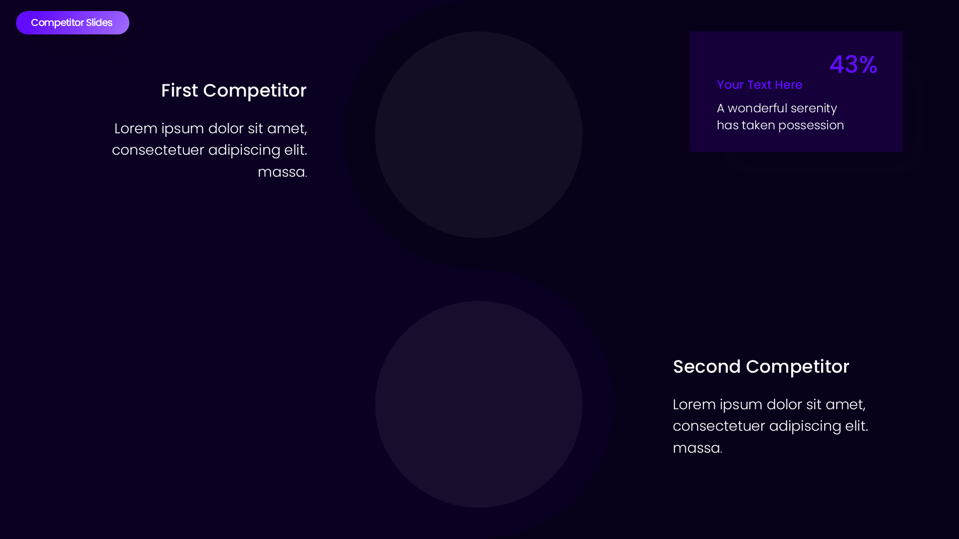 Competitor Business Section Dark slide 7